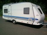 Hobby 495 easy  UFE Festbett/Mover/Vorzelt/TV/ TüvNeu  - Hobby 495 ufe