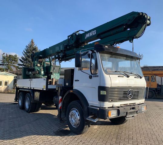 Mercedes-Benz SK 2222 6x4 BB Montagekran 34m SEILWINDE FUNK