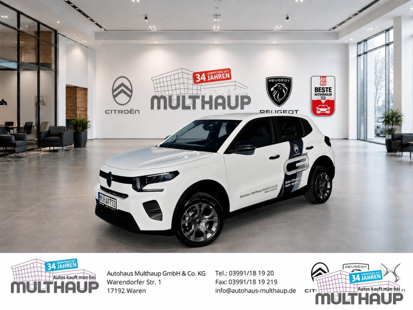 Citroën C3 Turbo 100 YOU 1.2 PureTech Klima PDC BT