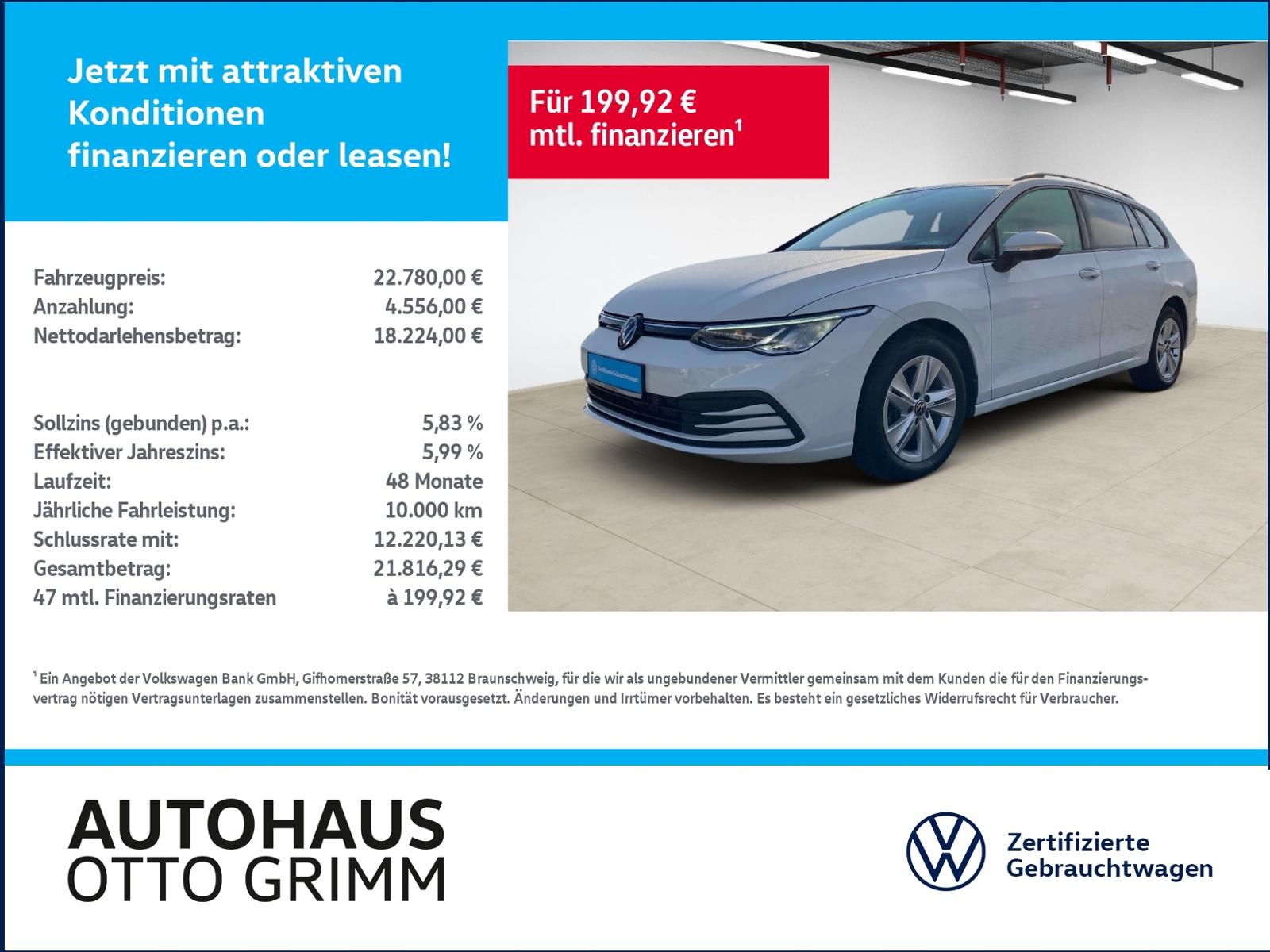 Volkswagen Golf VIII Variant 2.0 TDI Life LED SHZ Kamera