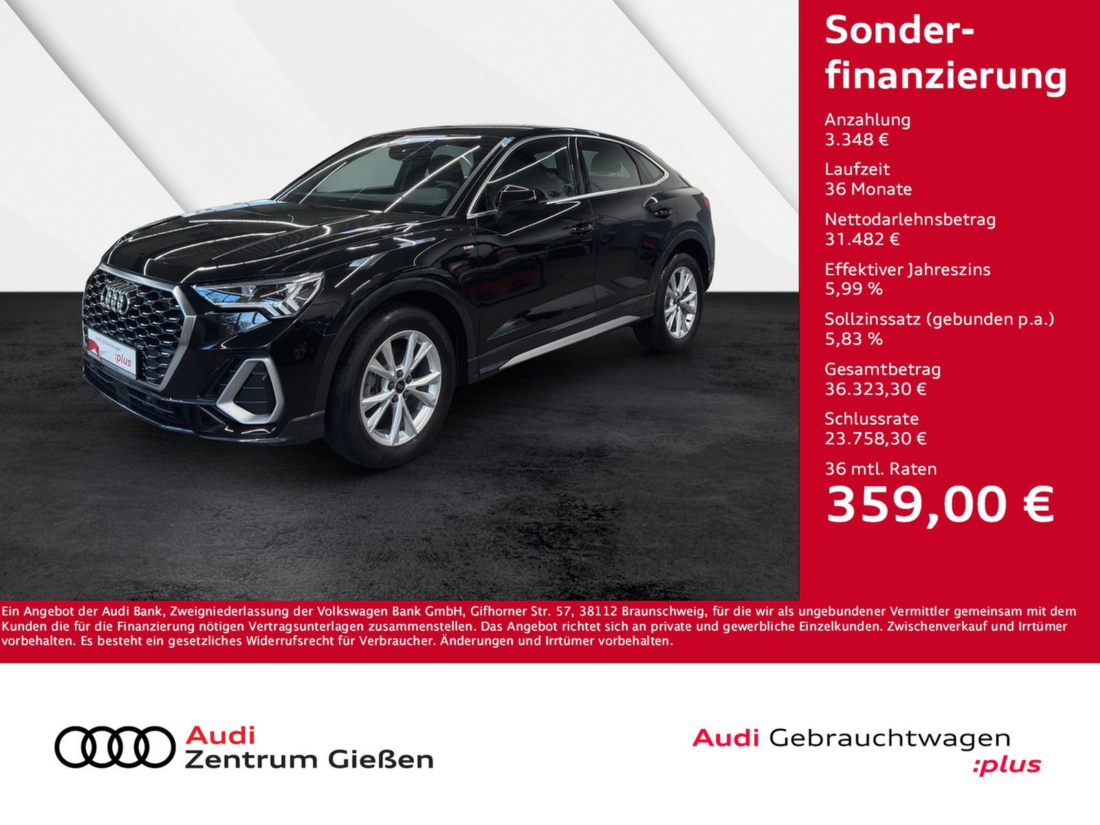 Audi Q3 Sportback 35 TDI S-tronic S line Assistenzpak imagem 2