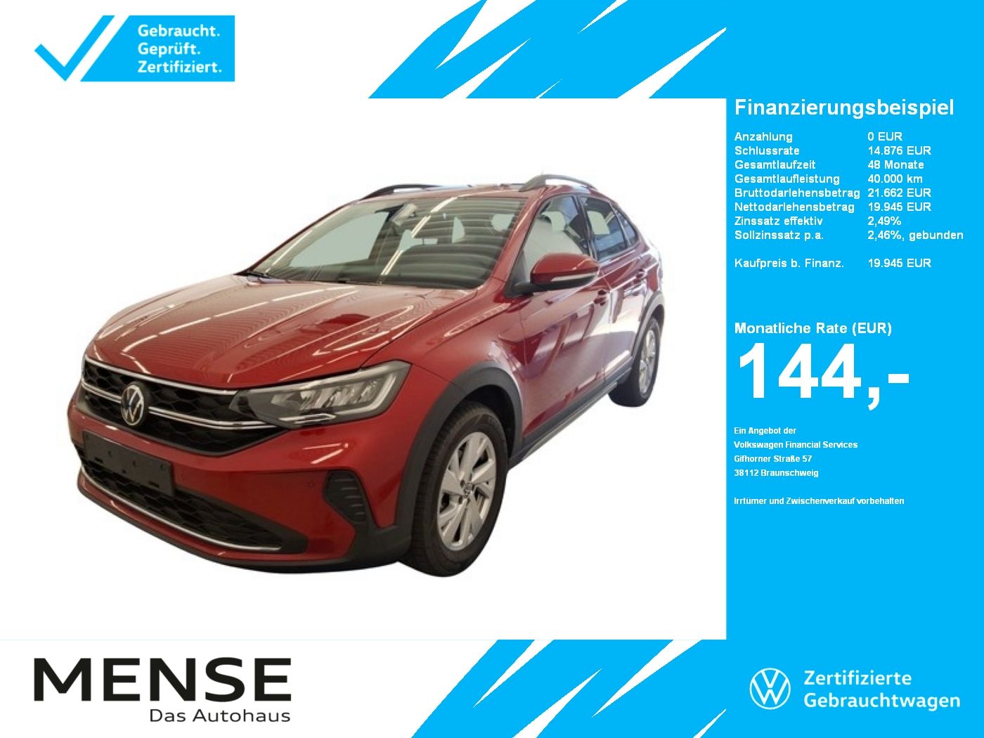 Volkswagen Taigo 1.0TSI Life CarPlay|LED|VirtualCP|KlimaA