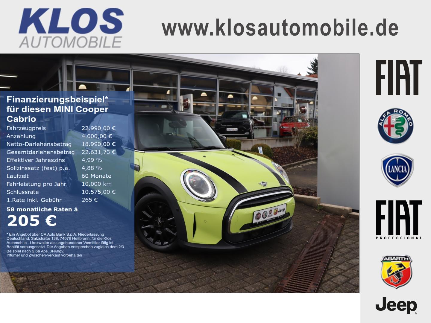MINI Cooper Cabrio CLASSIC TRIM 1.5 136PS NAVI LED KA