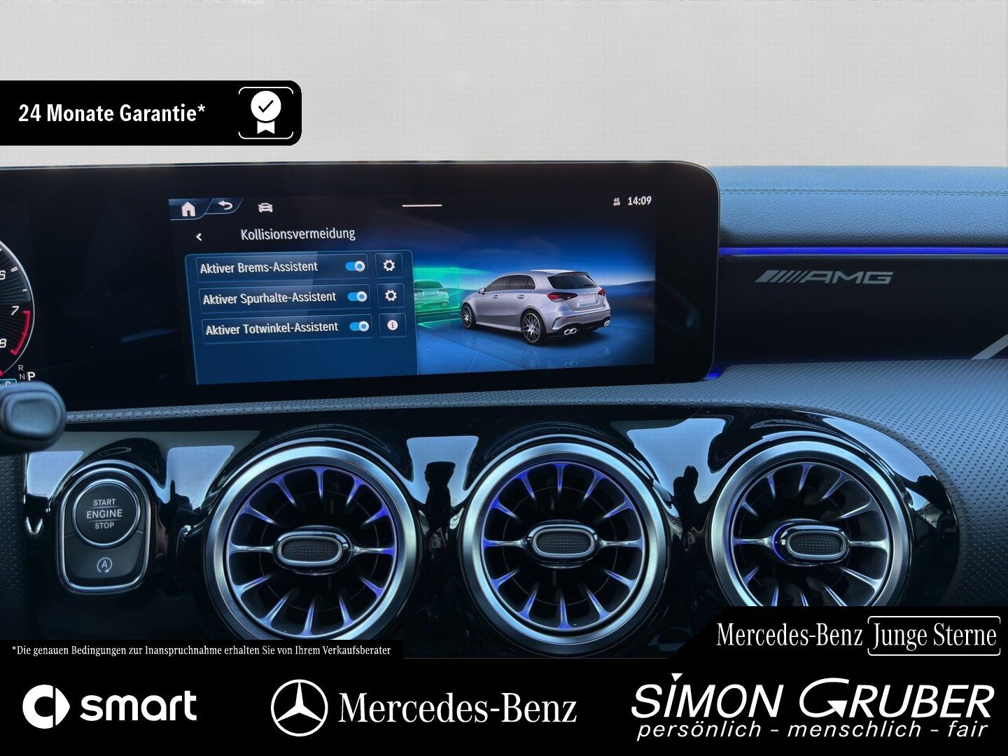 Fahrzeugabbildung Mercedes-Benz A 45 S AMG Perfo Sitz Driver`s Pano HUD Burm