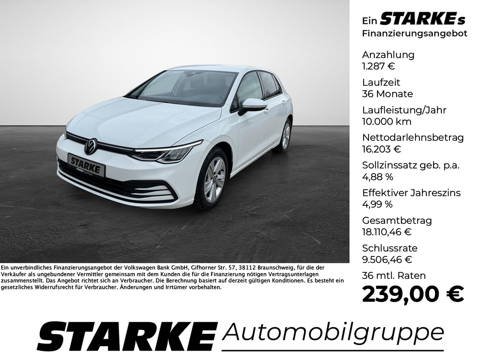 Volkswagen Golf 8 2.0 TDI DSG Life  Navi LED PDC LM Tempo K