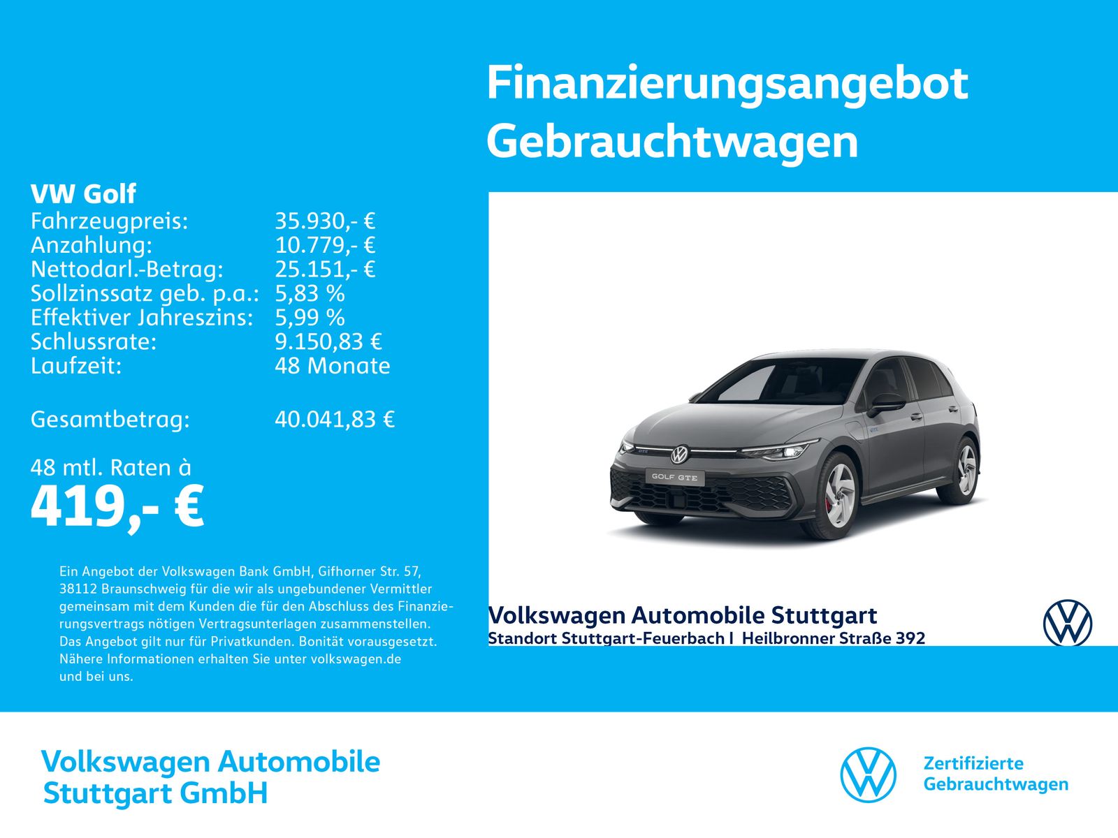Volkswagen Golf VIII GTE 1.5 eHybrid imagem 2