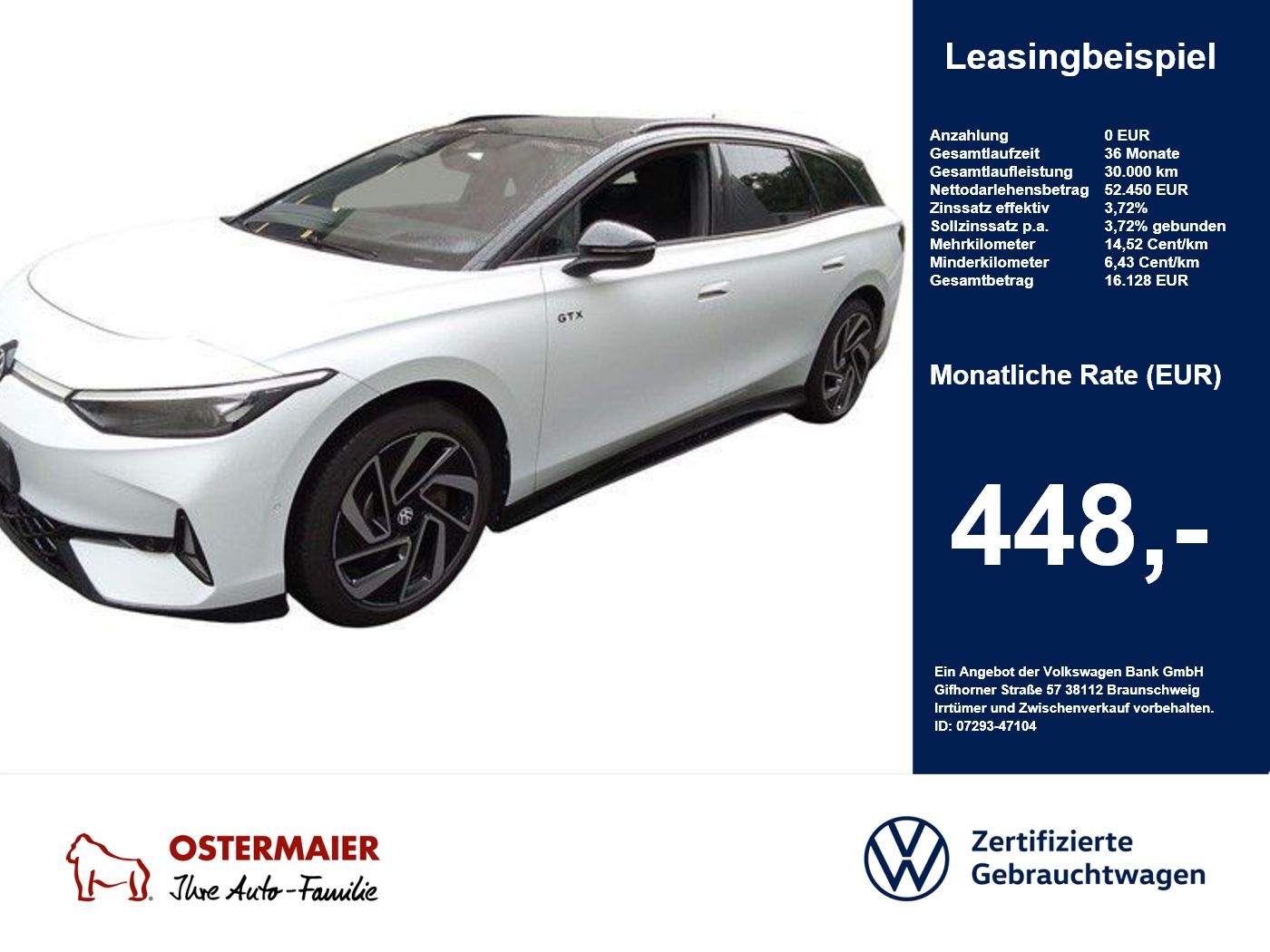 Volkswagen ID.7 Tourer GTX 340PS 4M ACC.5J-G.WÄRMEPU foto 1