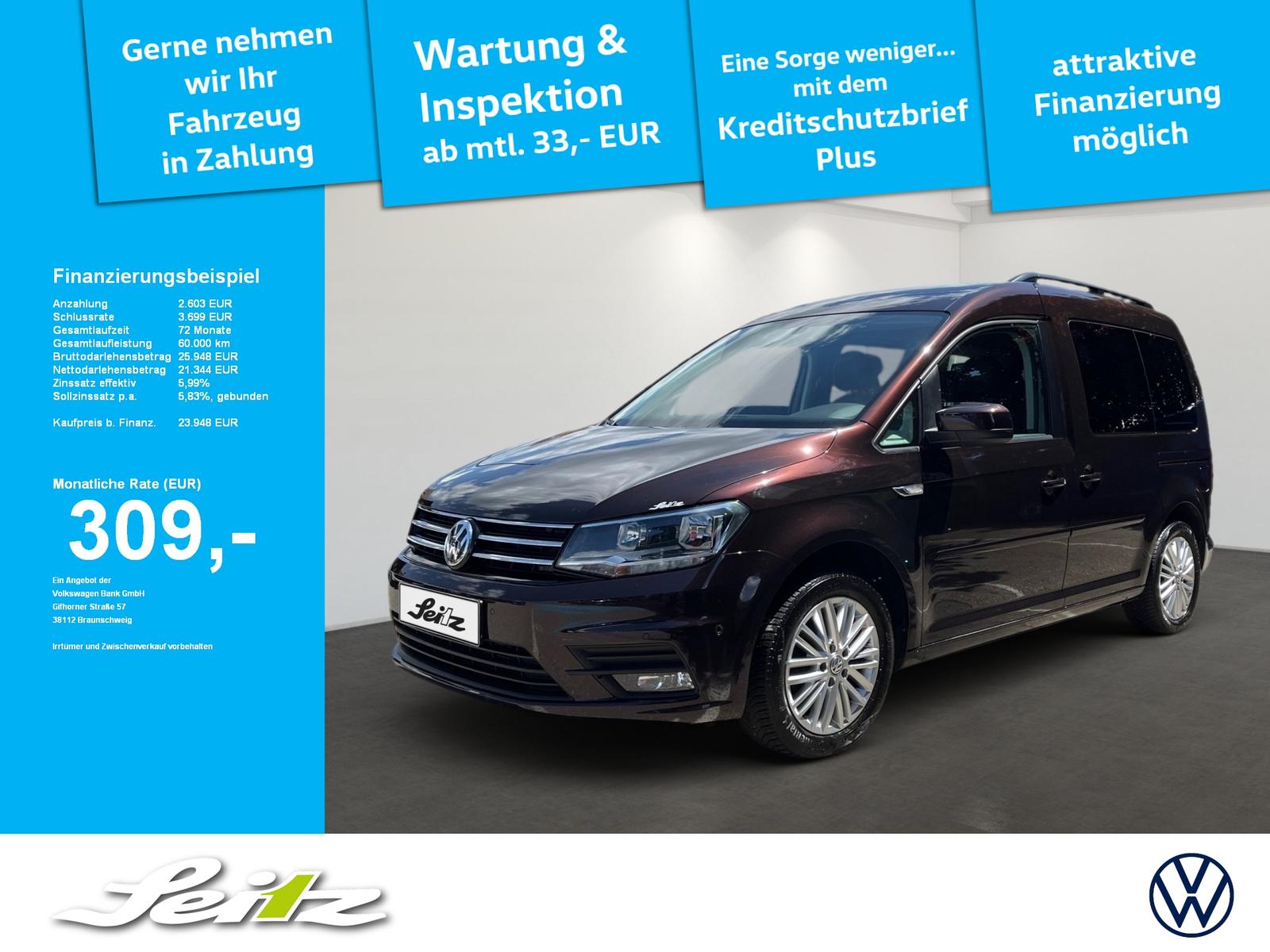 Volkswagen Caddy 2.0 TDI KR Comfortline *PDC*SITZHZG*TEMPOM