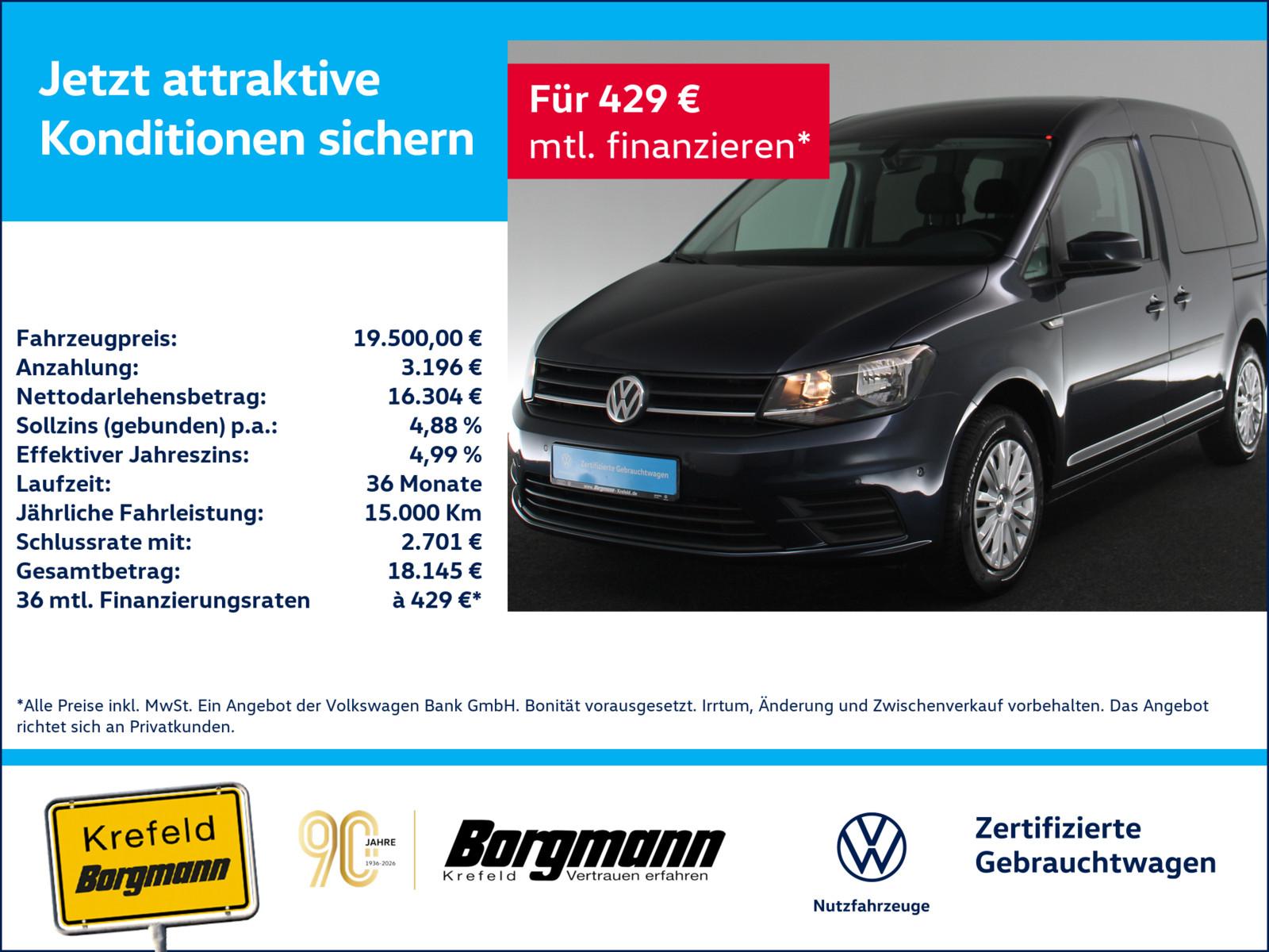 Volkswagen Caddy 1.0 TSI Trendline AHK KAMERA PDC KLIMA