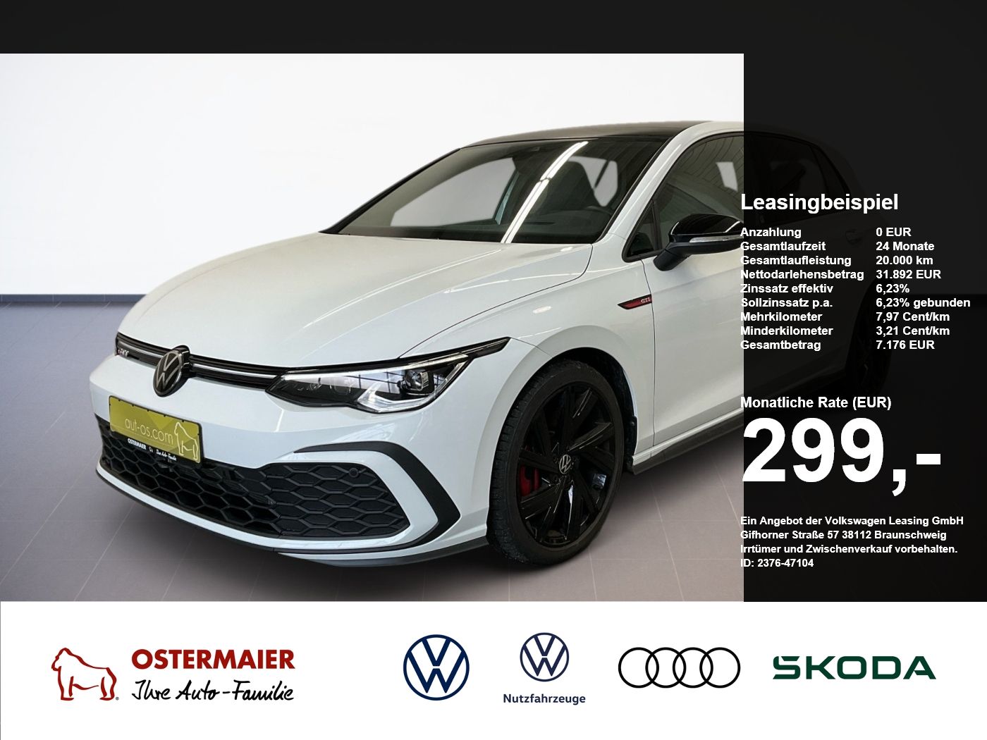 Volkswagen Golf VIII GTI BLACK STYLE 2.0TSI 245PS DSG ACC.K
