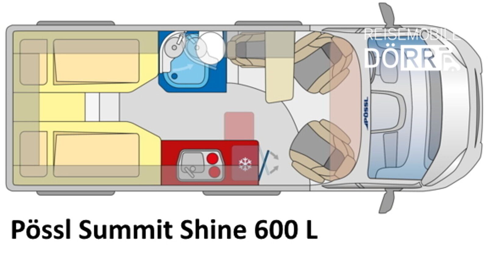 Fahrzeugabbildung Pössl Summit Shine 600 L Citroen 140 PS 6706,- Rabatt