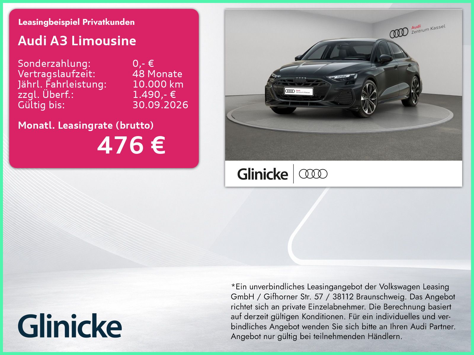 Audi A3 Limousine S line TFSI LED SONOS Kamera Tech+