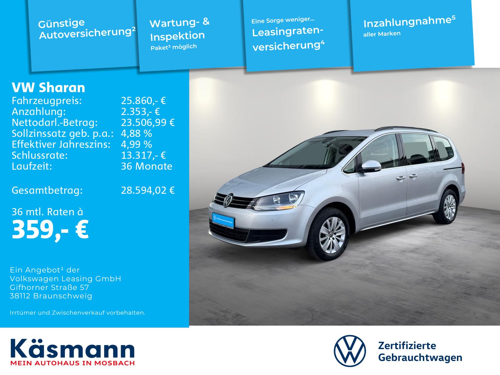 Volkswagen Sharan Comfortline 1.4TSI NAVI ACC SHZ BLINDSPOT