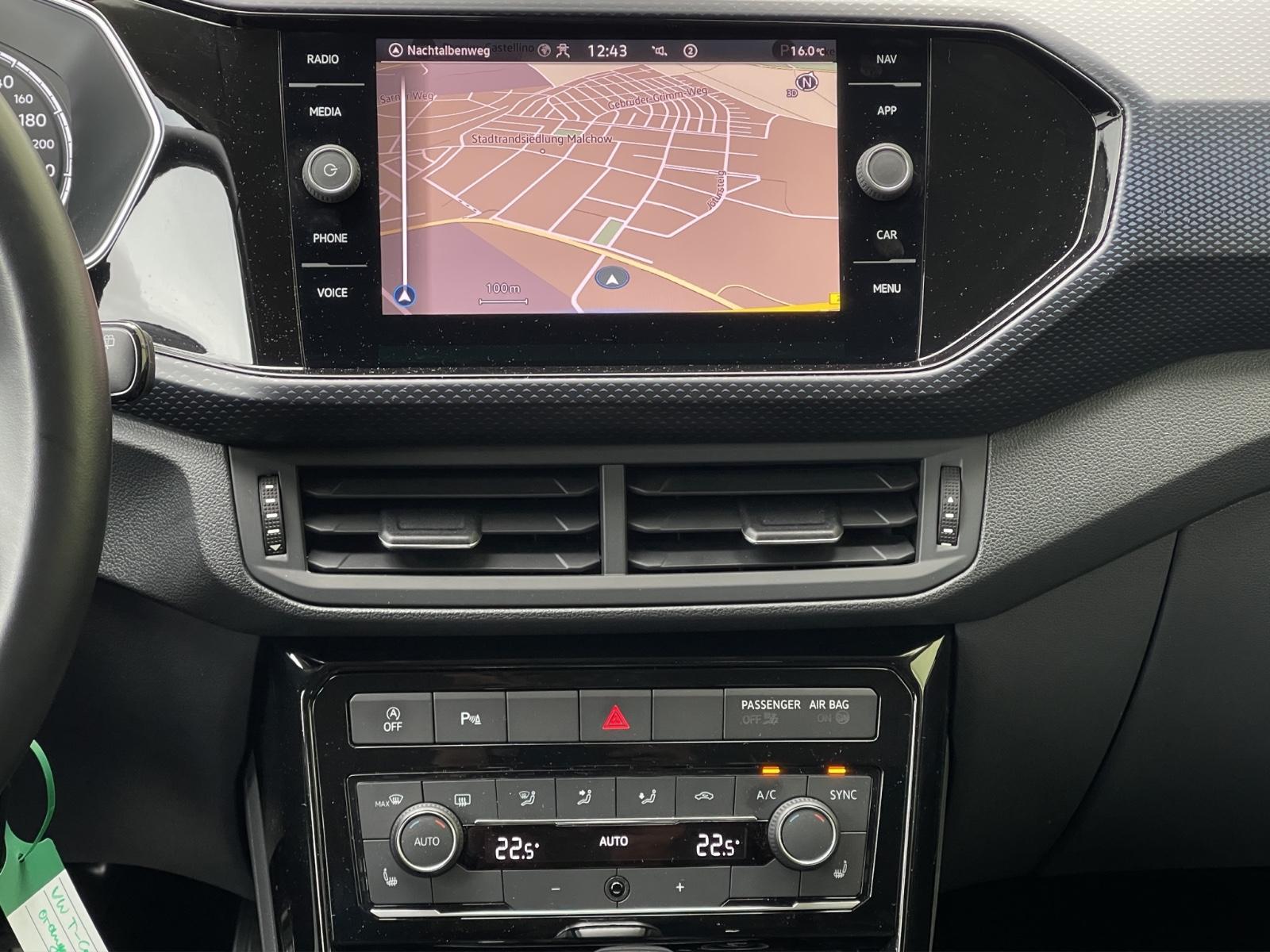 Volkswagen T-Cross 1,5 AUTOMA. ACC LANE NAVI 1.Hd. GARANTIE, миниатюра 15