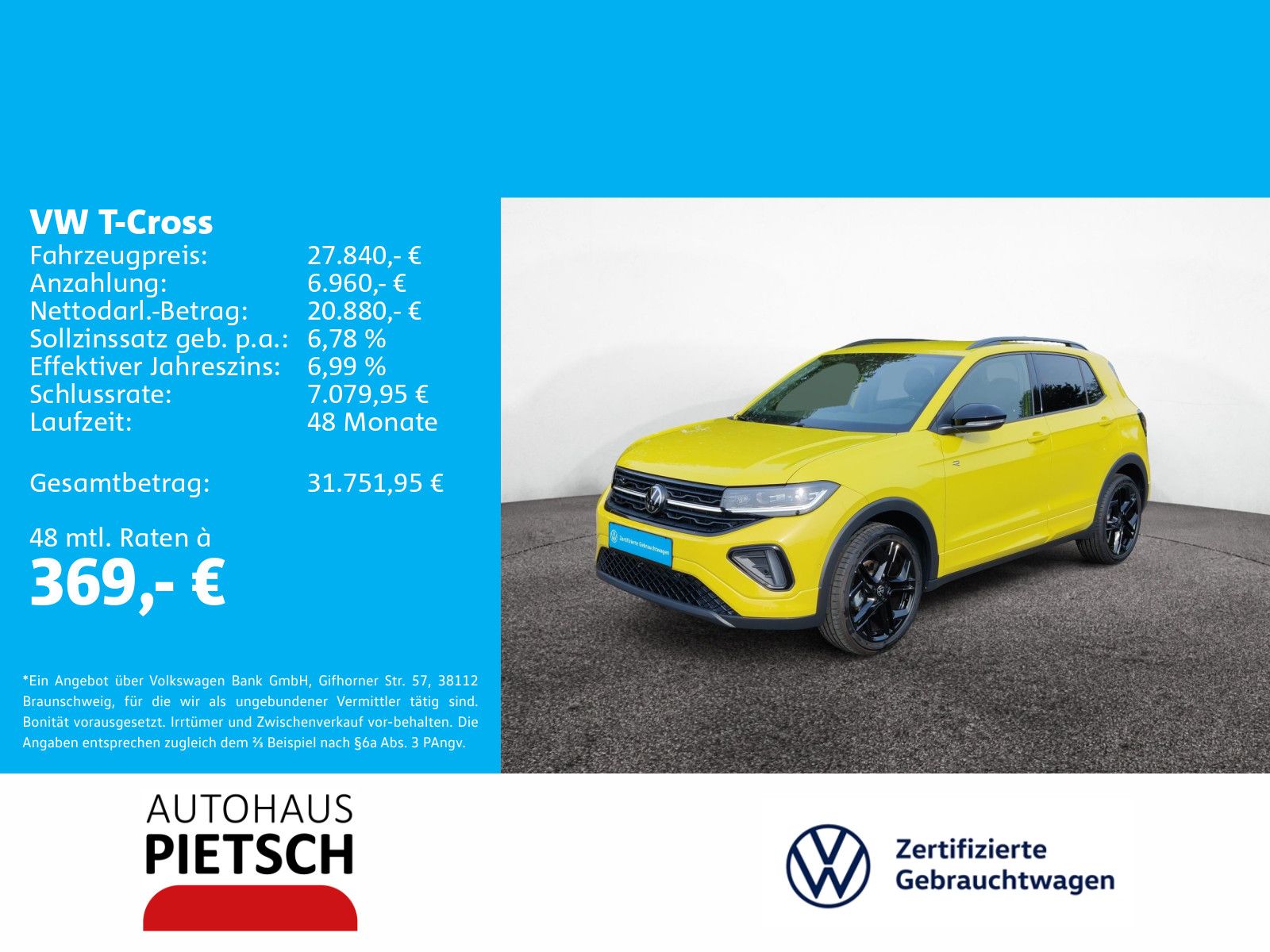 Volkswagen T-Cross 1.0 TSI DSG R-Line Black Style Matrix foto 2