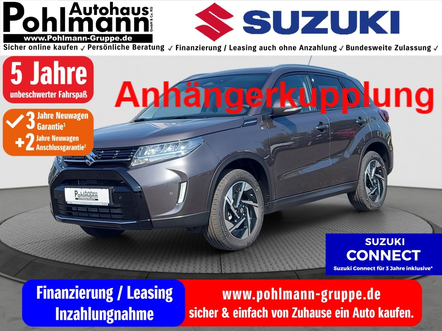 Suzuki Vitara 1.4 HYBRID Comfort+ AHK Navi LED Apple Ca