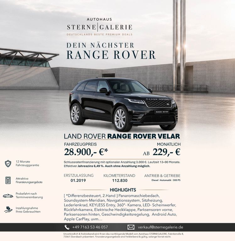 Image of Land Rover Range Rover Velar