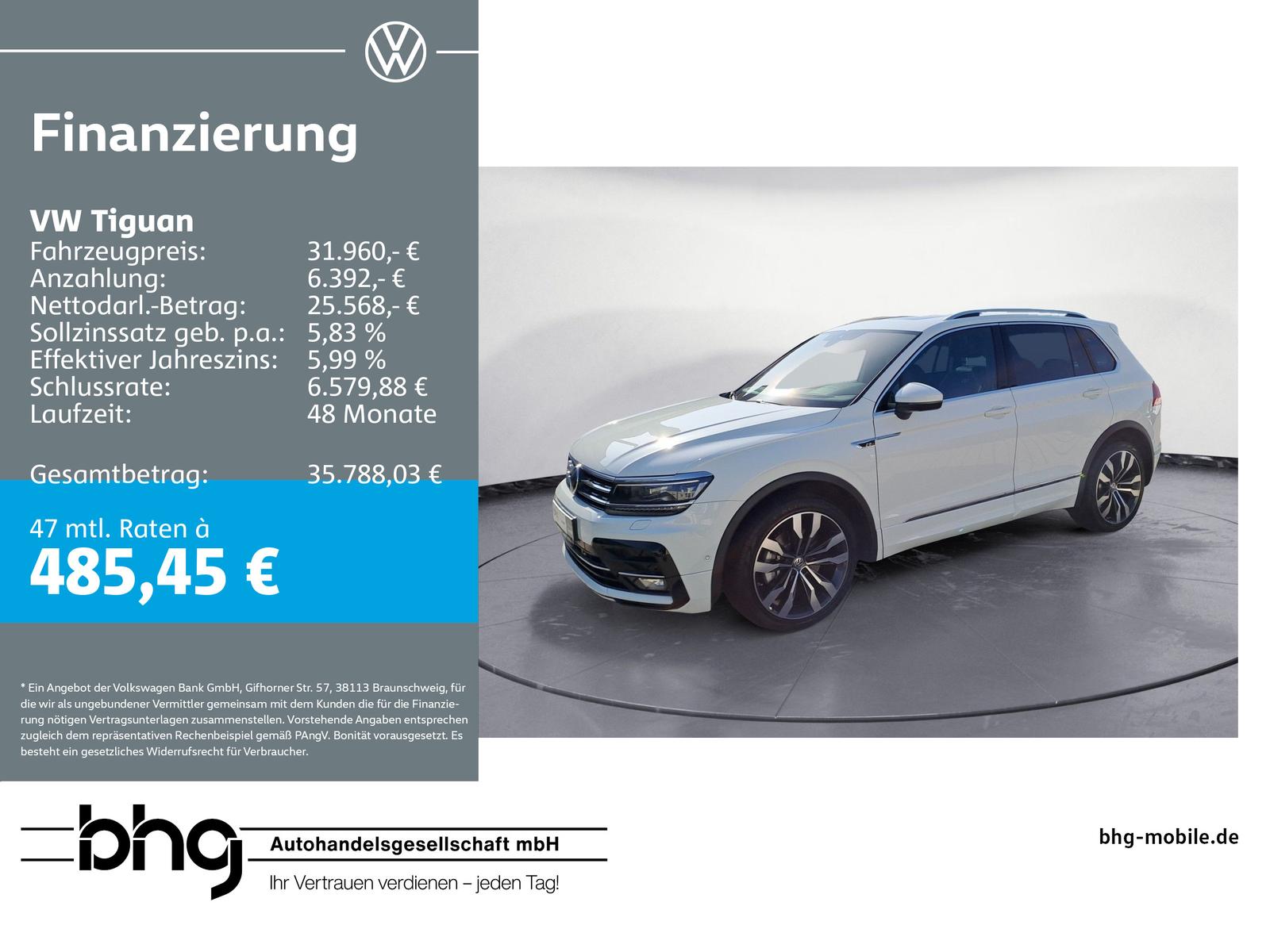 Volkswagen Tiguan Highline BMT 2,0 TDI *LED*HEAD-UP*PANO*