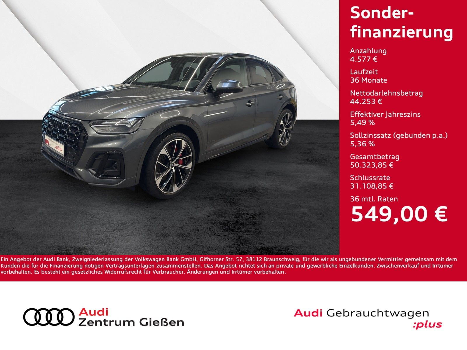 AUDI SQ5 Sportback TDI quattro Black Massage Navi LED