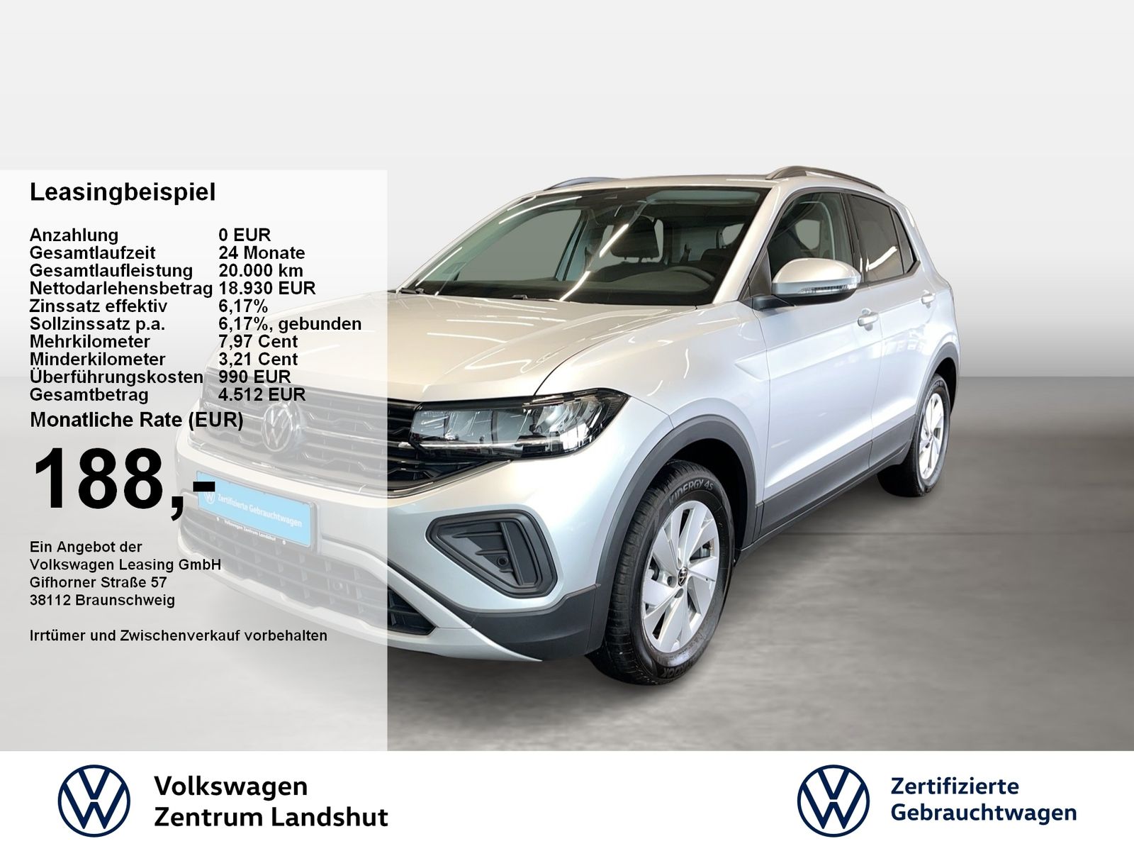 Volkswagen T-CROSS Life 1.0 TSI 2xKlima ACC KlimaA LED PDC