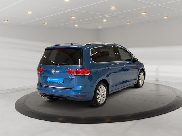 Touran Highline 2,0 TDI 110 kW DSG  LED, AZV, Na