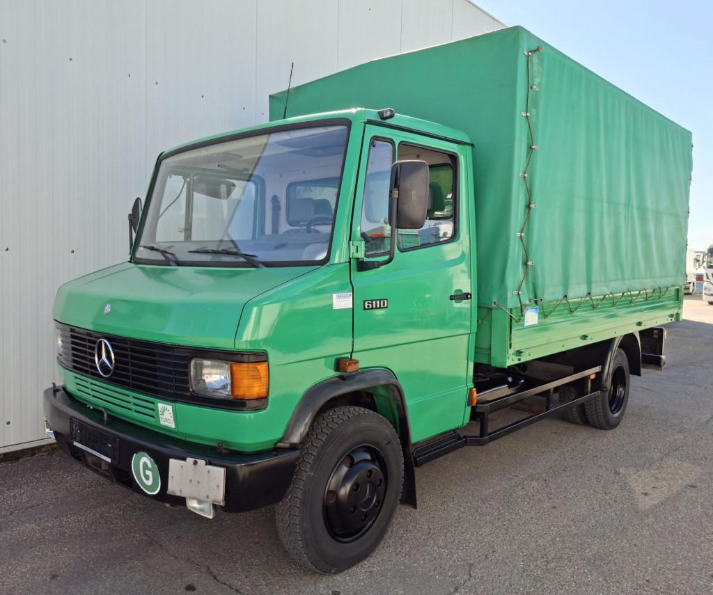 Mercedes-Benz 611 D 4,06 m Pritsche/Plane org. 23.111 km