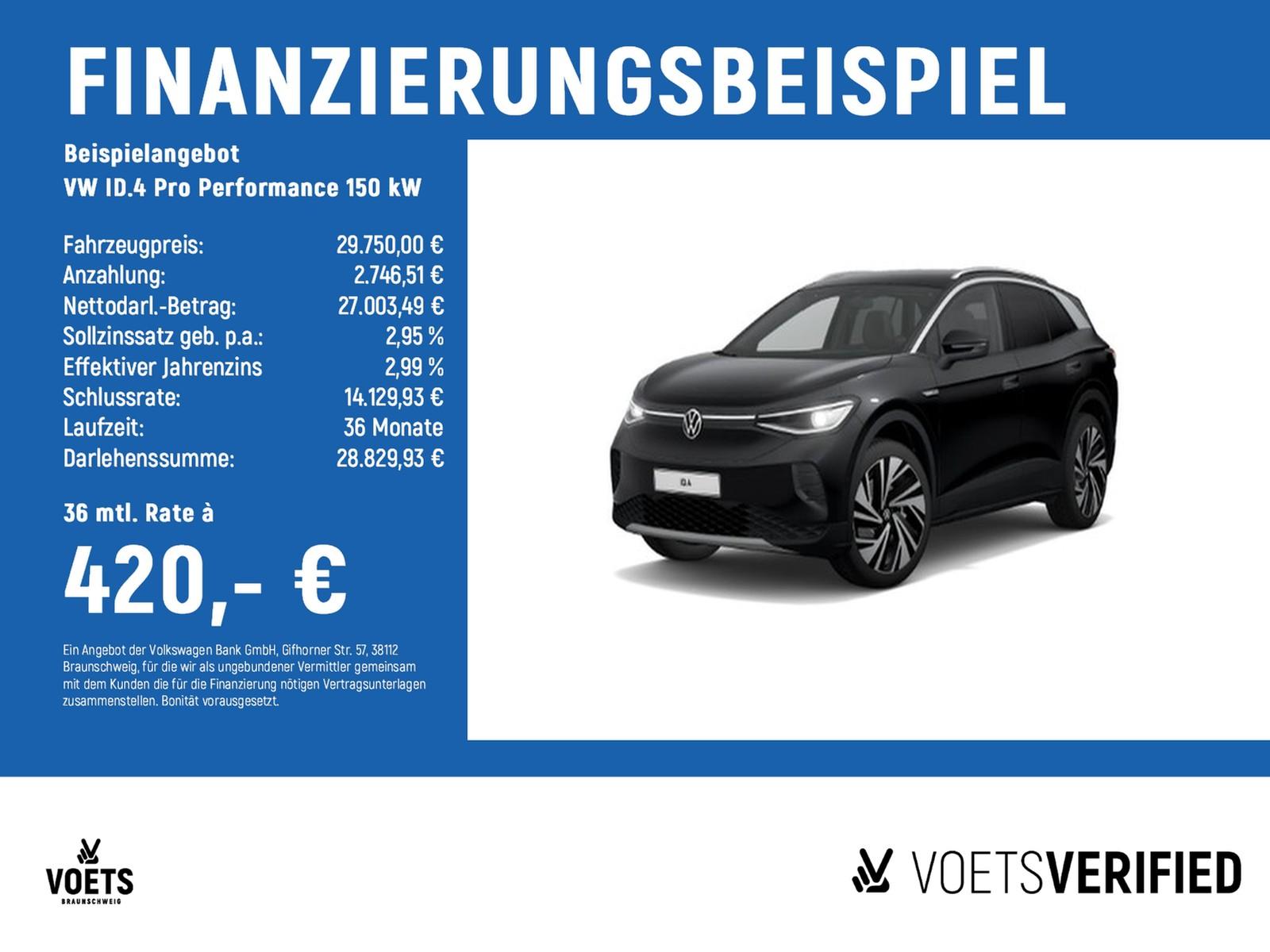 Volkswagen ID.4 Pro Performance 150 kW MATRIX+RearView+NAVI