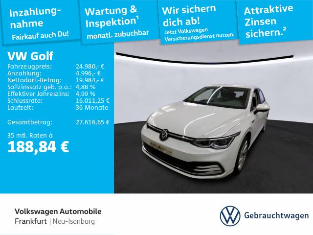 Volkswagen Golf VIII 1.5 eTSI DSG Style DAB+ LEDPlus Digita