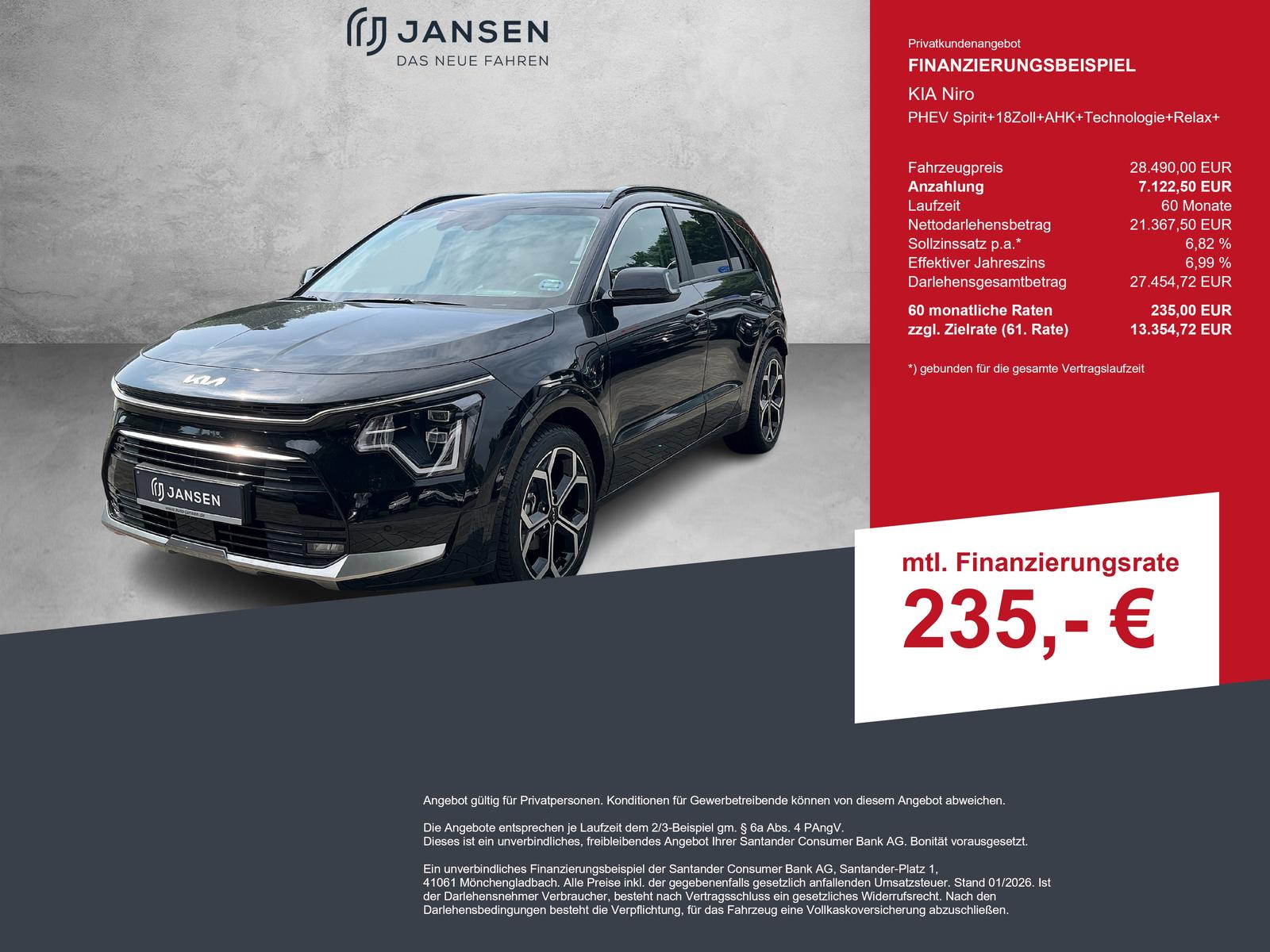 Kia Niro PHEV Spirit+18Zoll+AHK+Technologie+Relax+