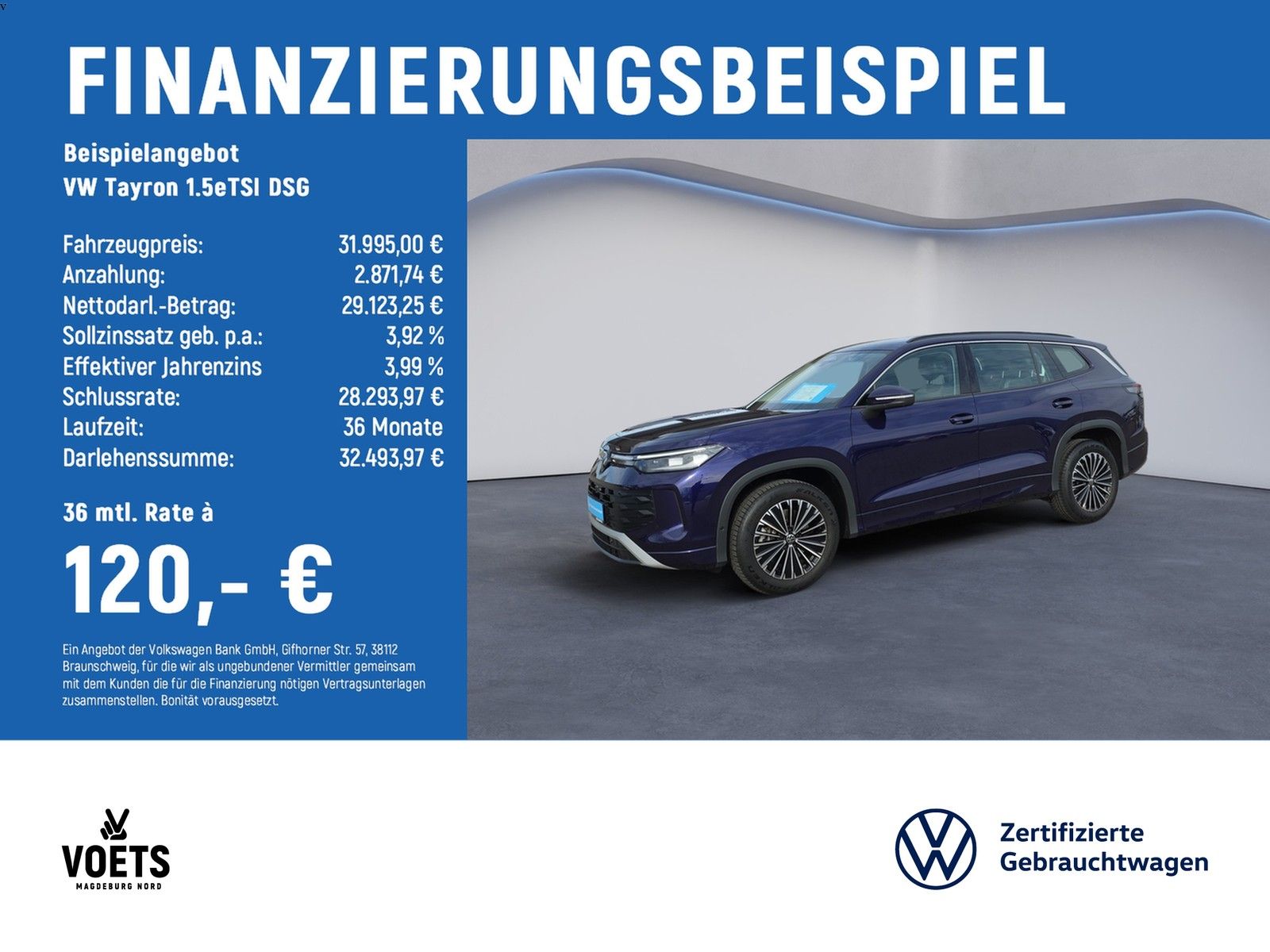 Volkswagen Tayron 1.5eTSI DSG Life IQ.LIGHT+NAVI+AHK+ACC+7-