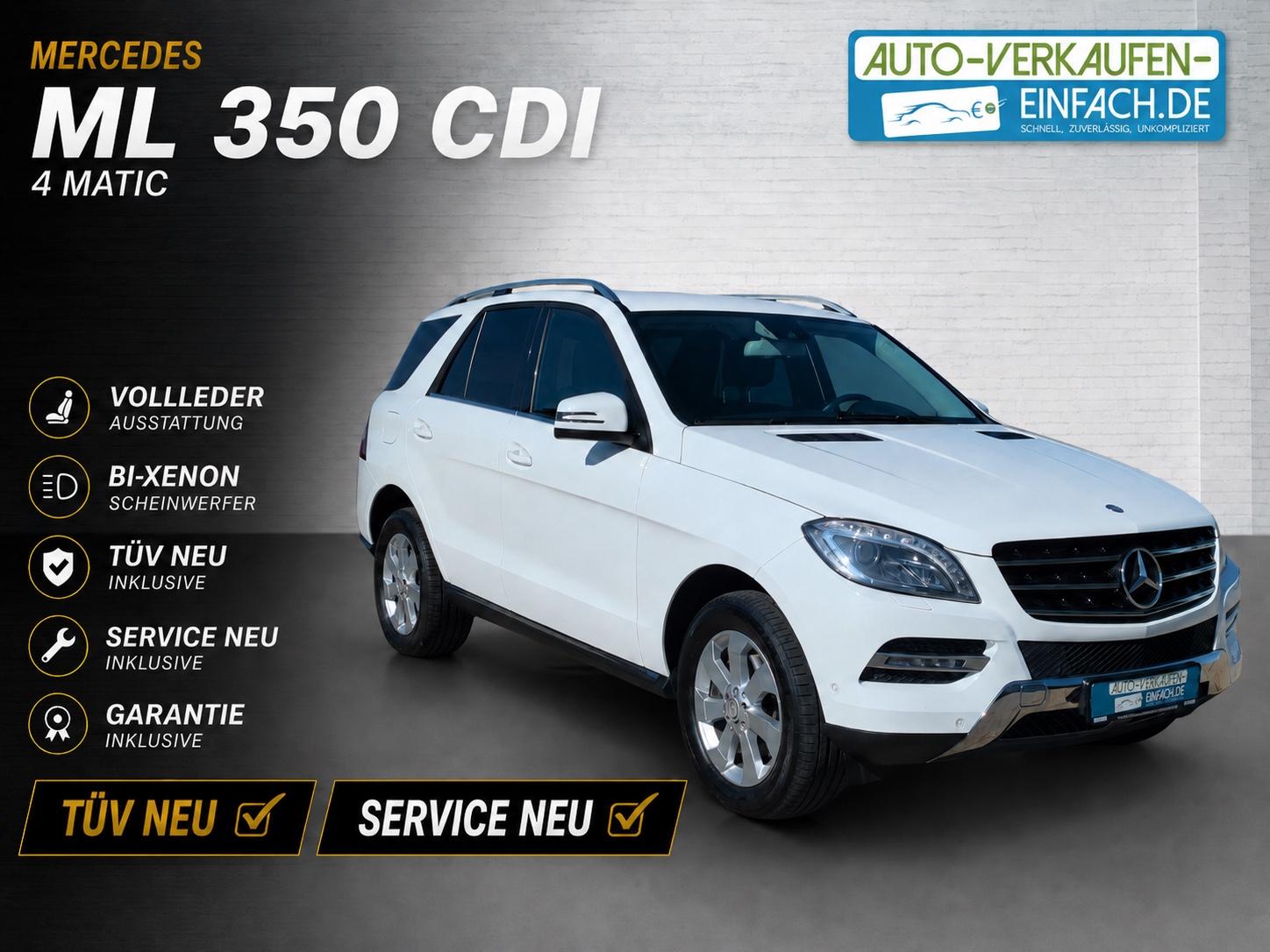Mercedes-Benz ML 350 CDI,4Matic,SH,Bi-Xenon,Leder,PDC,TÜV NEU