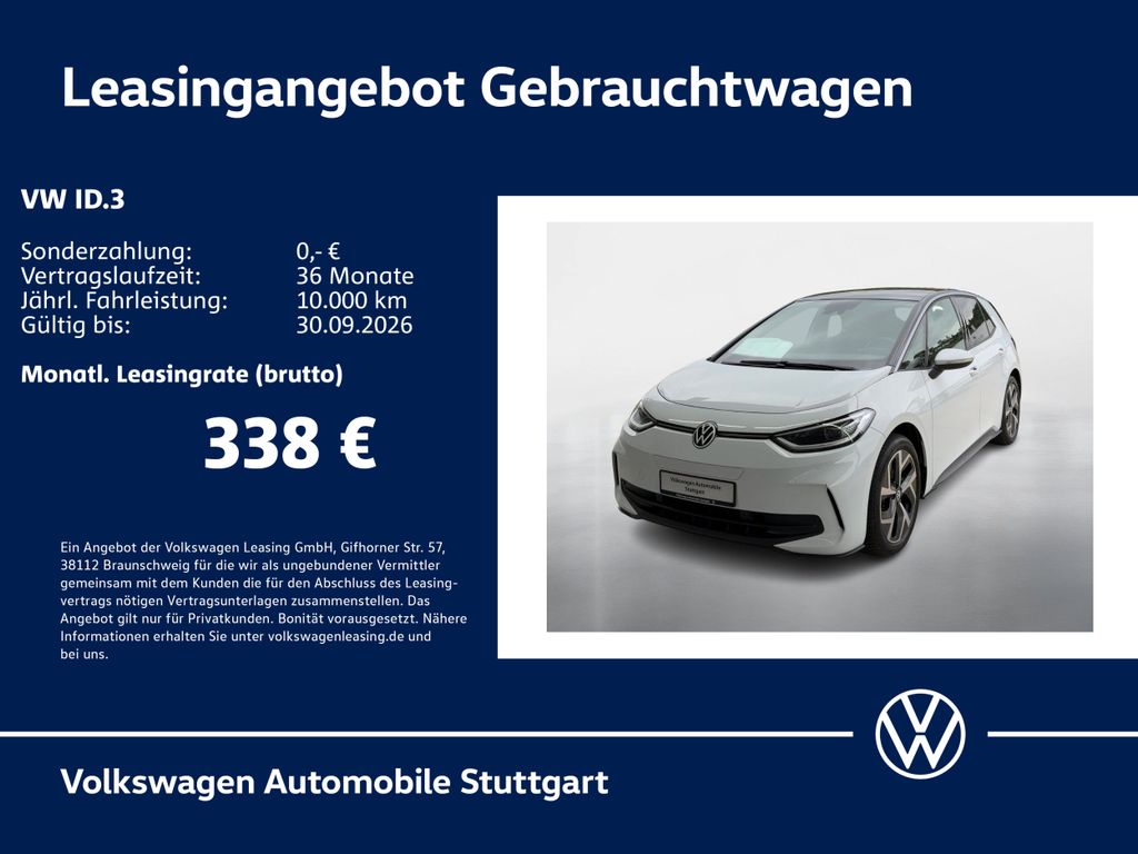 Volkswagen ID.3 Pro Navi Kamera Pano Stdhzg AHK ACC LED SHZ