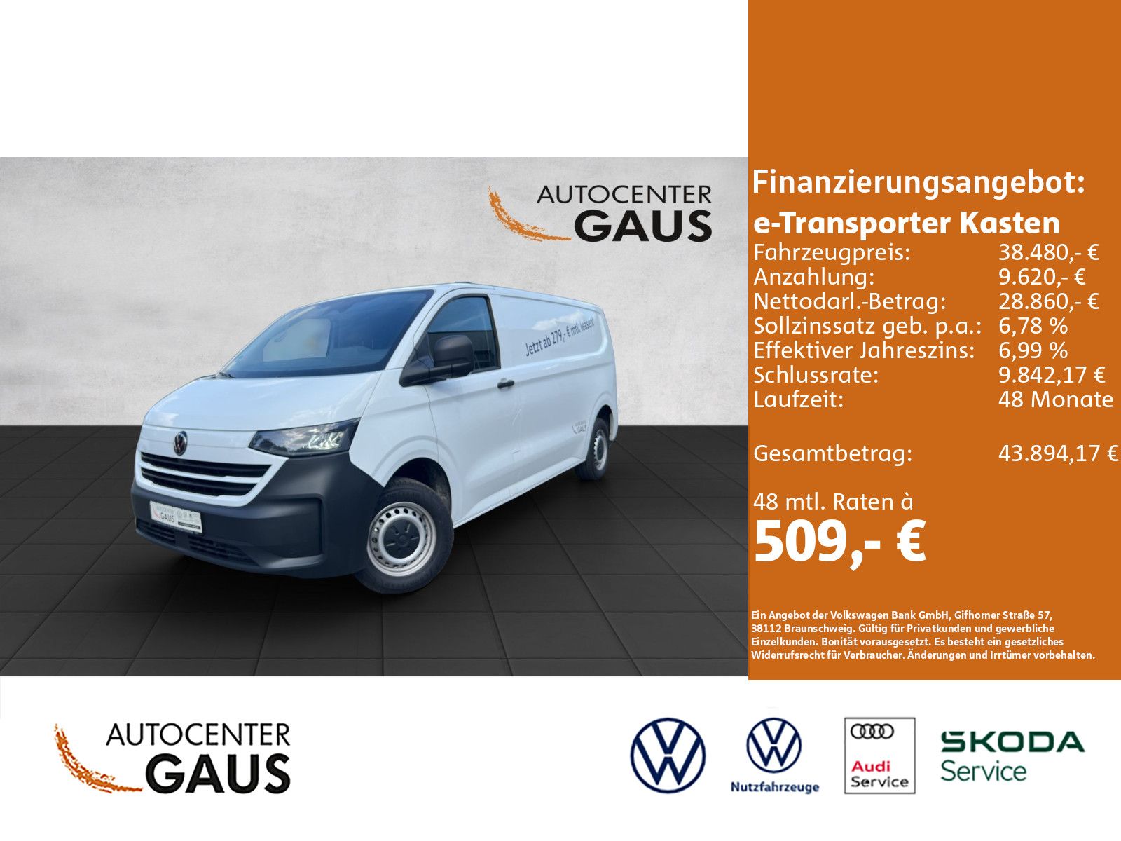 e-Transporter Kasten 100 kW BEV 1-Gang Radst. 35