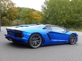 Lamborghini Aventador LP 700-4 Roadster - mit Benzin-Antrieb: Blau, Vollleder, Cabrio