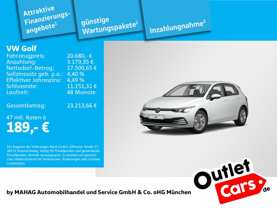 Volkswagen Golf VIII Life 1.5 TSI LED Navi ParkPilot App 6-