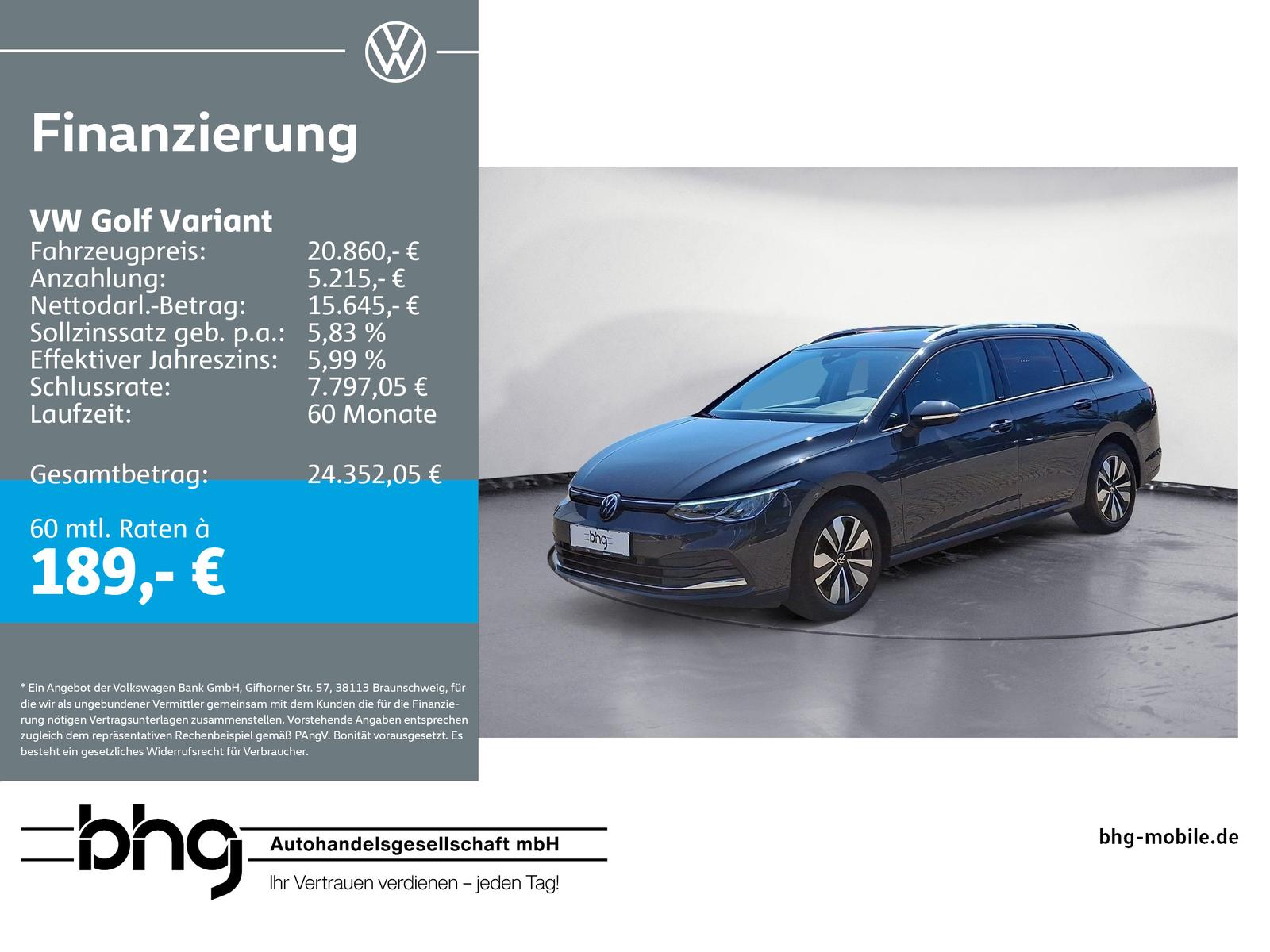Volkswagen Golf Variant Life 1,5 l TSI OPF (