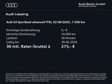 Audi A3 Sportback Advanced 35 TFSI S tr. LED RFK NAVI - Audi A3 Gebrauchtwagen in Berlin
