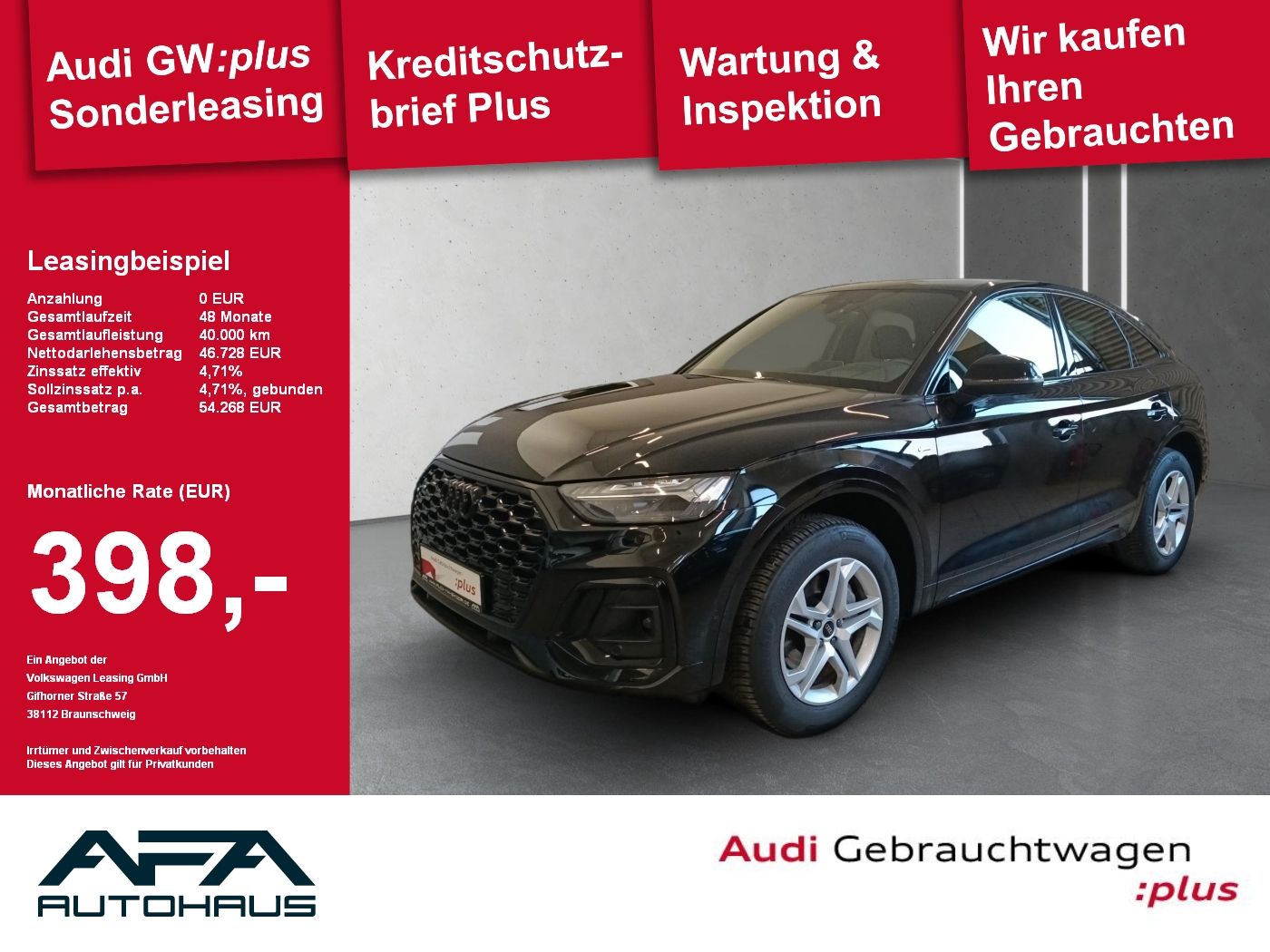 Audi Q5 Sportback 40 TFSI qu. S-Line*360°*AHK*Matrix