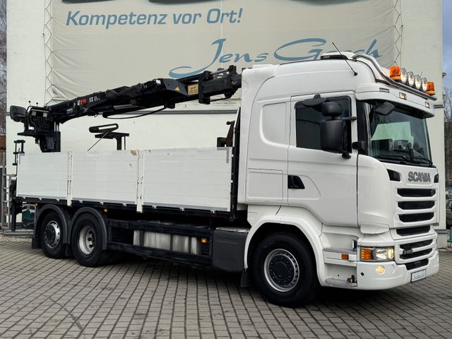 Scania R 450 (Euro 6) 6x2 "Retarder/2xKLA"Pritsche/Kran