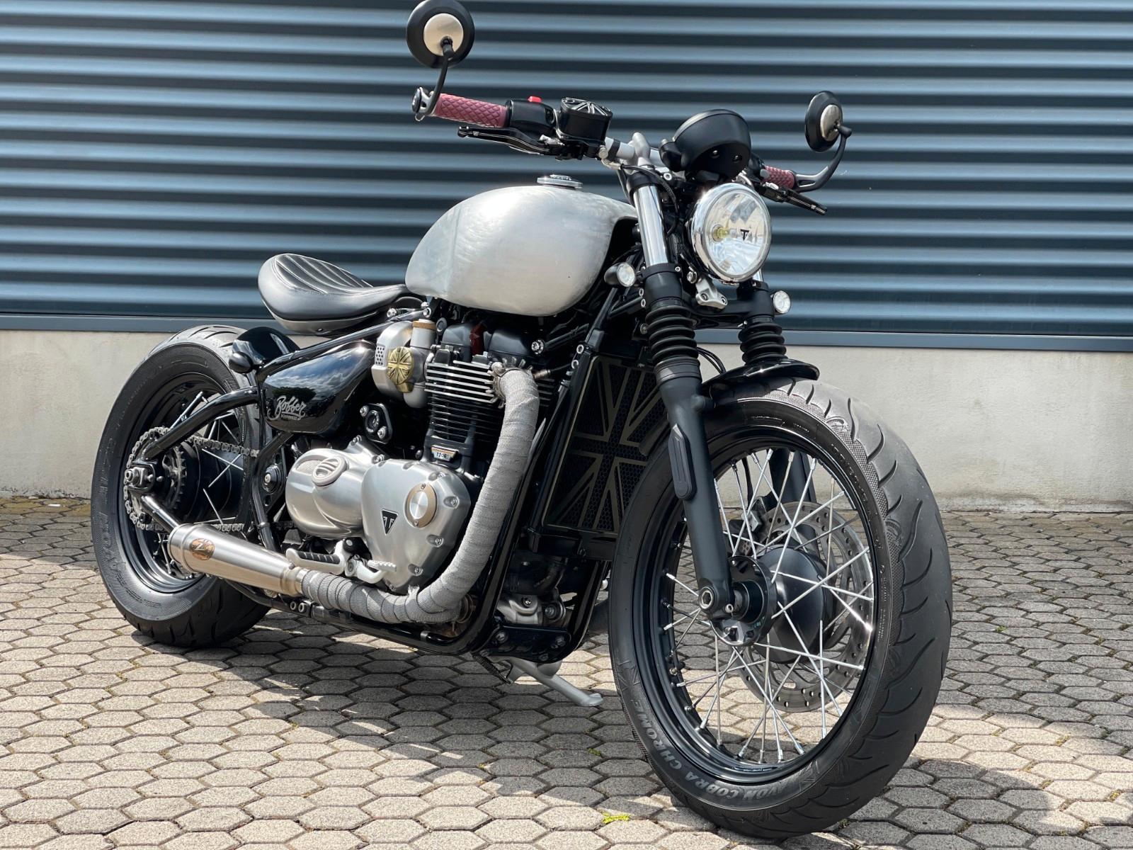 Triumph Bonneville Bobber CUSTOM UNIKAT VINTAGE ALU Tank
