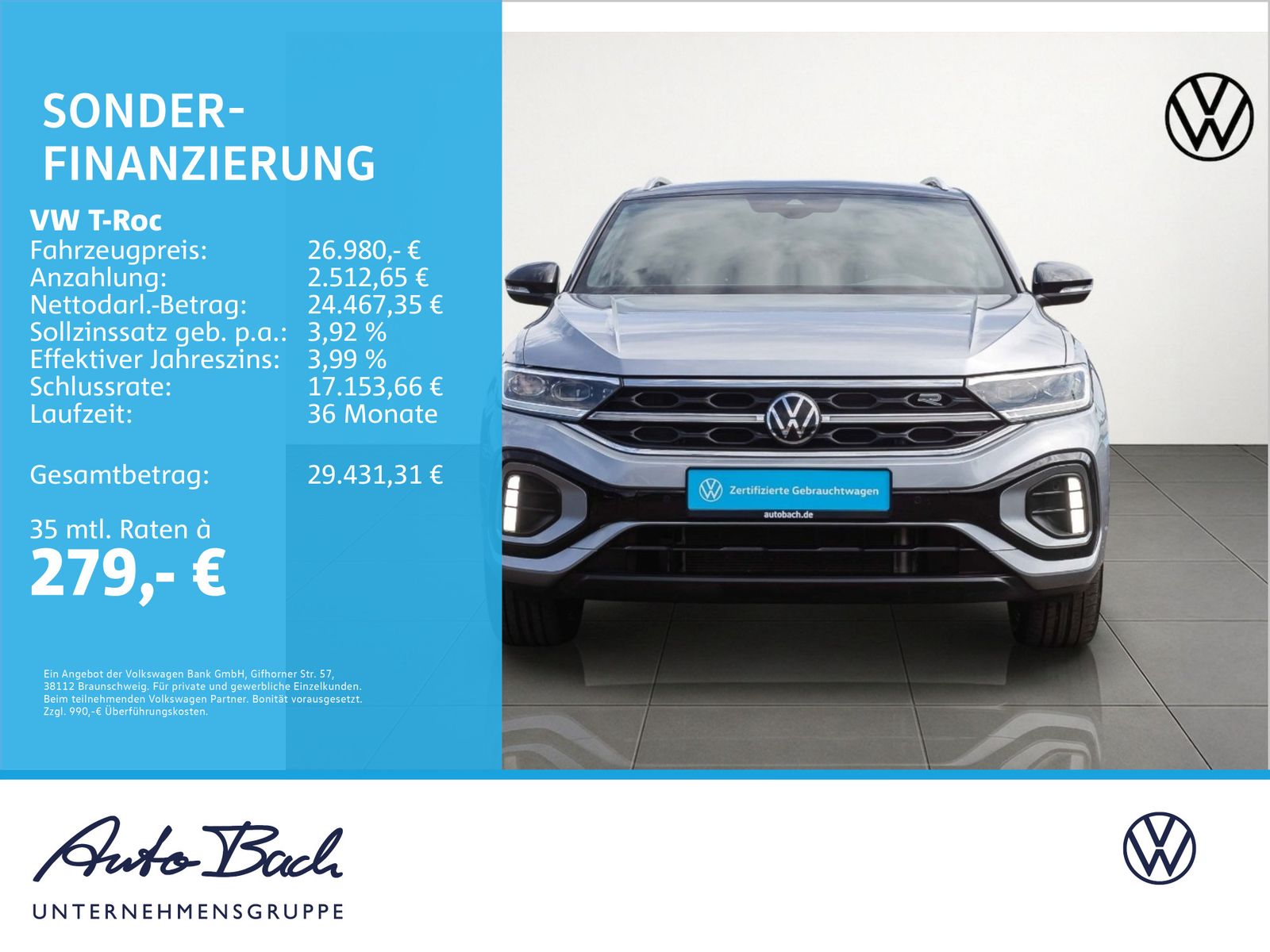Volkswagen T-Roc 2.0 TDI R-Line Navi Matrix ACC EPH imagem 2