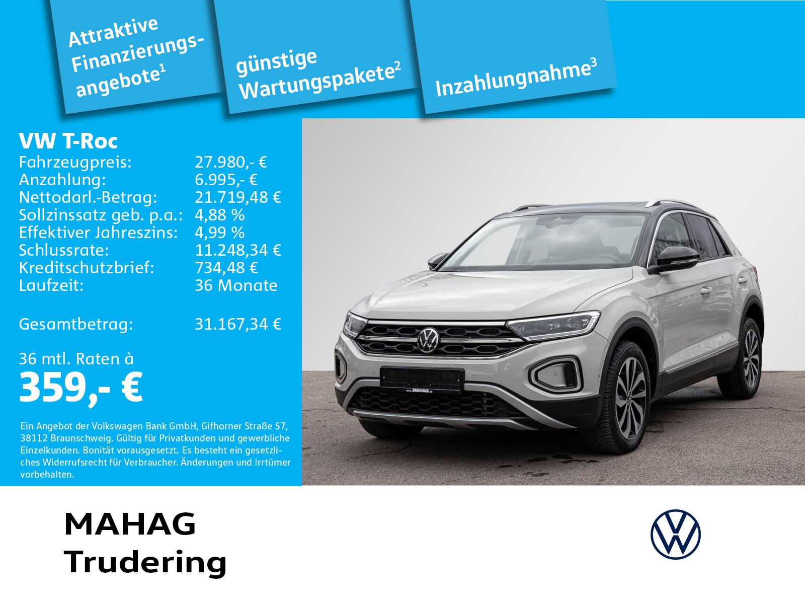 Volkswagen T-ROC 1.5 TSI STYLE Navi LED+ R-KAM EasyOpen ACC