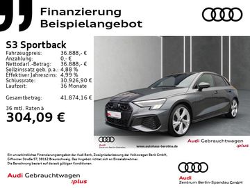Audi Leasingangebot: Audi S3 Sportback *MATRIX*B&O*NAV+*ACC*Opt.-Schwarz+*