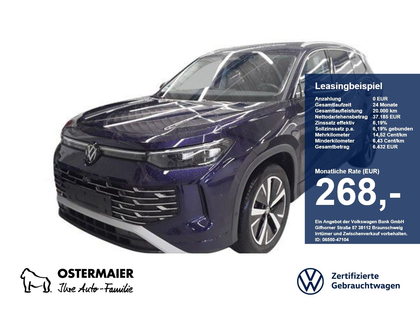 Volkswagen Tayron ELEGANCE 1.5eTSI 150PS DSG ACC.5J-G.AHK.A
