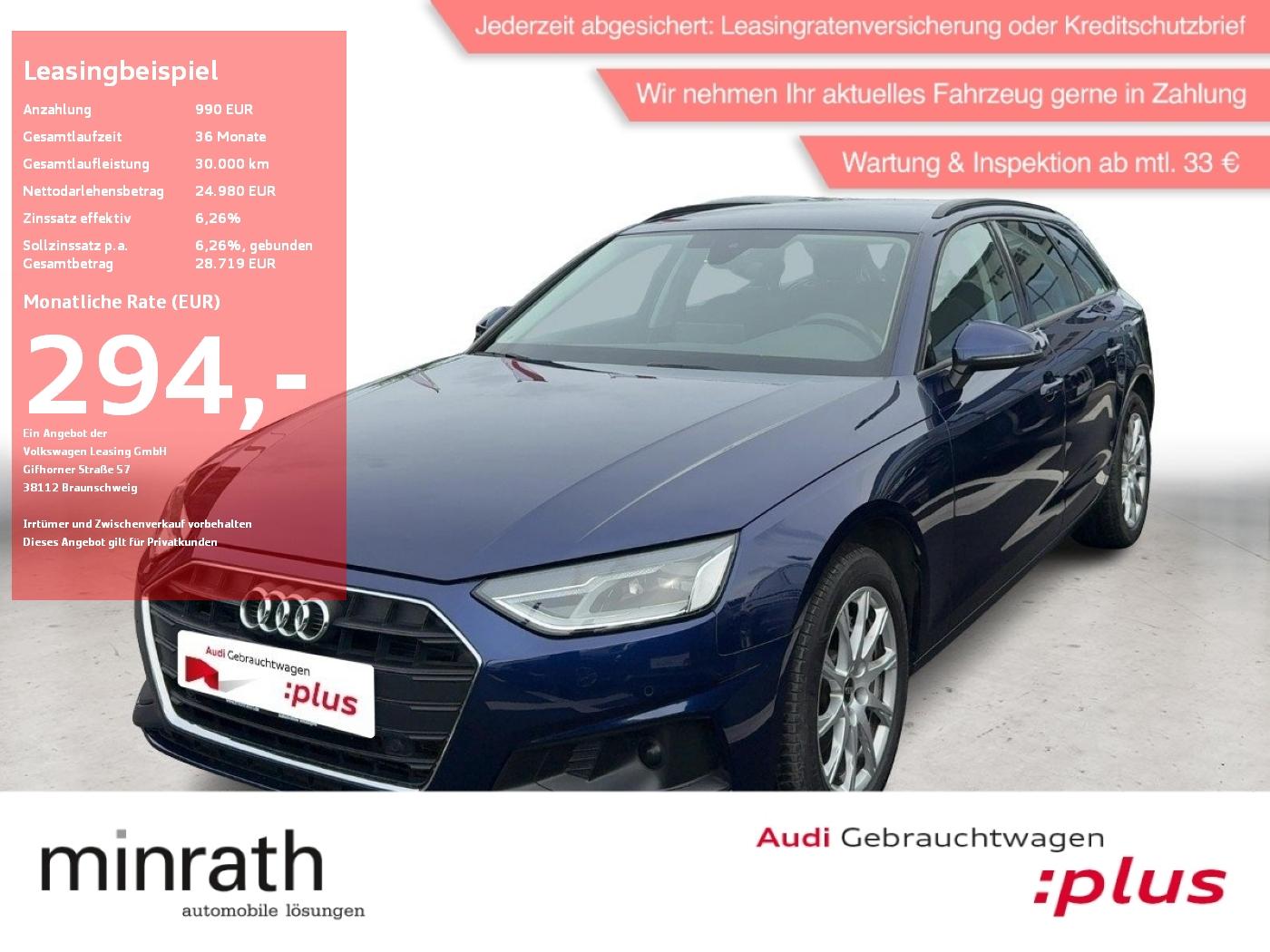 Audi A4 Avant 40 TDI APP+DAB+AHK+ACC+LED+NAVI+PDC