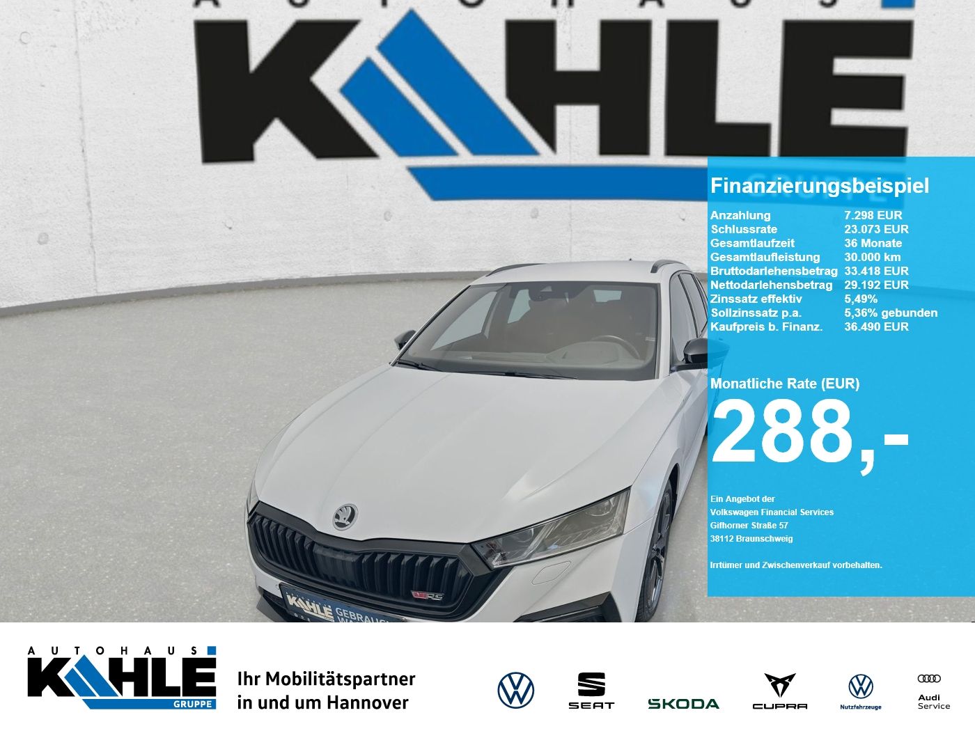 Skoda Octavia Combi 2.0TDI DSG RS