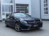 Mercedes-Benz C 250 AMG Coupe *PANO*DISTR+*AHK*KAME*TOT* - mit Benzin-Antrieb: Coupe, Blau, Panorama-Dach