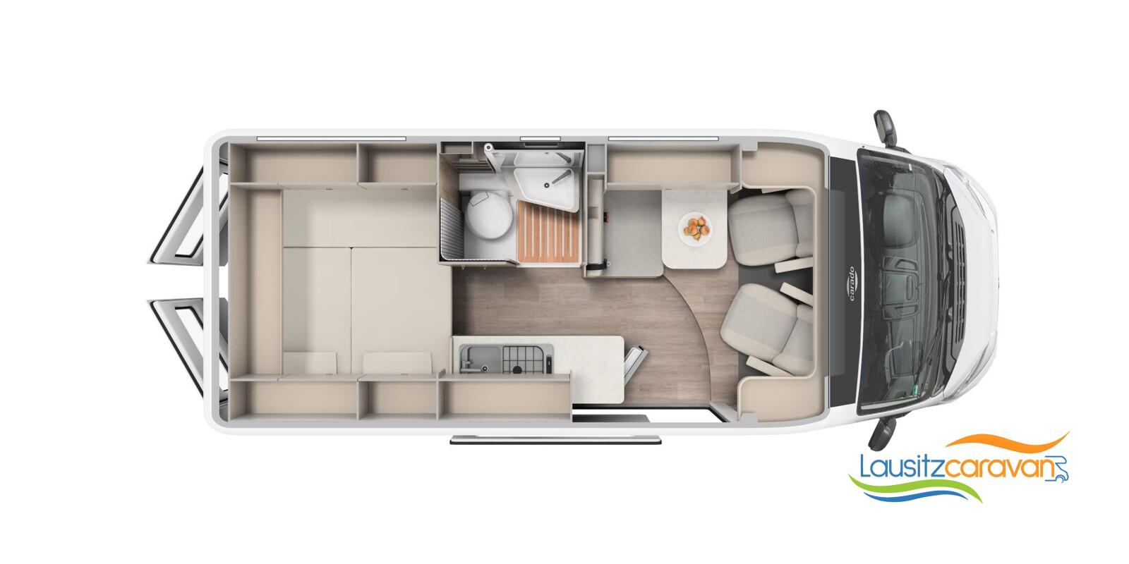 Carado CV 600 Markise Navi Kamera Combi6E
