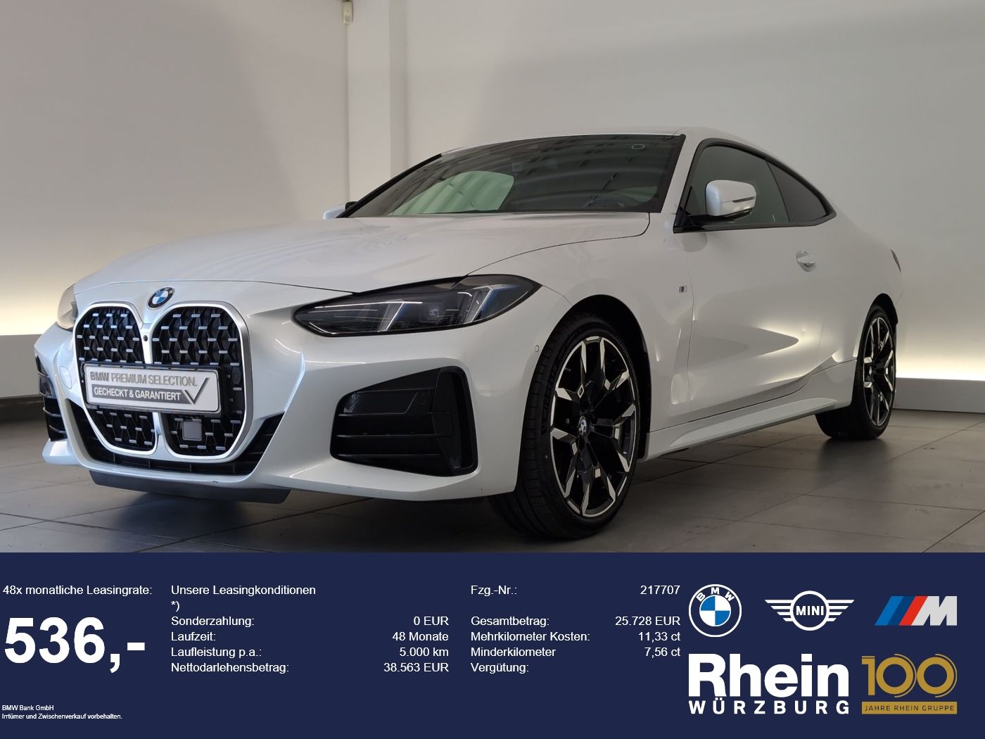 BMW 420d xDrive Coupé M Sport Navi LED 360° RFK ACC