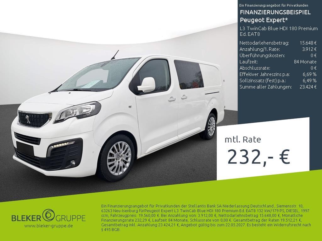 Peugeot Expert L3 TwinCab Blue HDI 180 Premium Ed. EAT8
